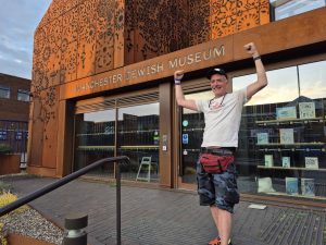 Neil at the end of his 27.73 mile sponsored walk, June 2025